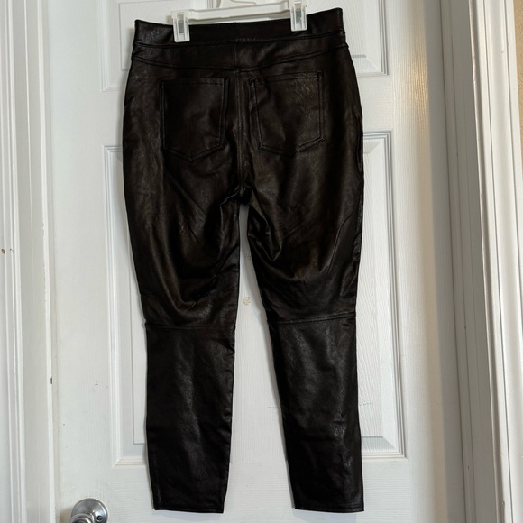 NEW With Tags SPANX Leather Like Skinny Noir Size Large - Picture 3 of 8